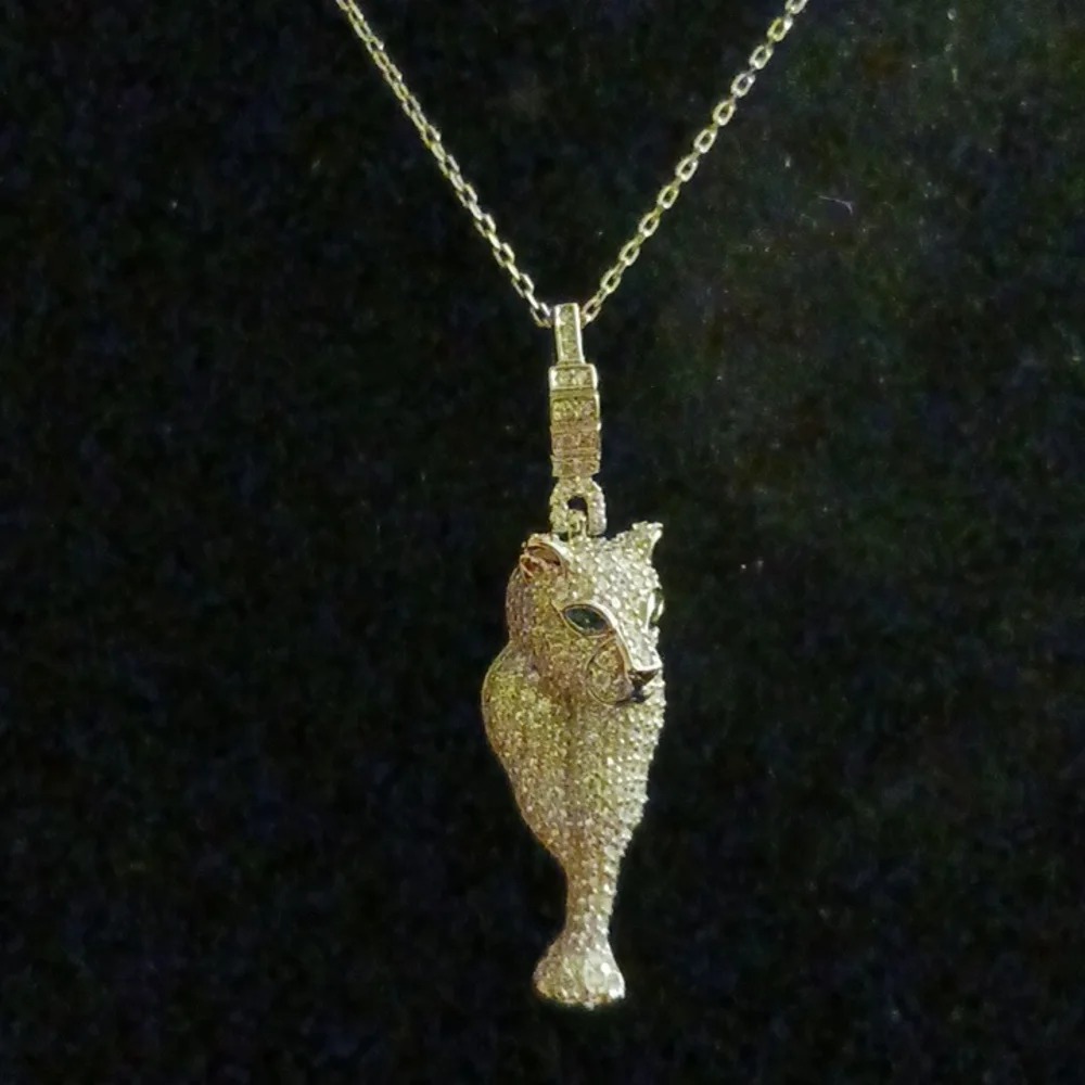 NEW!Genevive,cheetah,solid 925 Silver?White Gold Plate